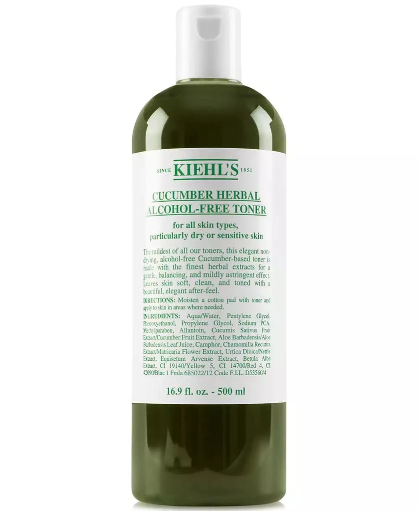 商品Kiehl's|黄瓜植物爽肤水 (小黄瓜水) 500ml,价格¥266,第1张图片