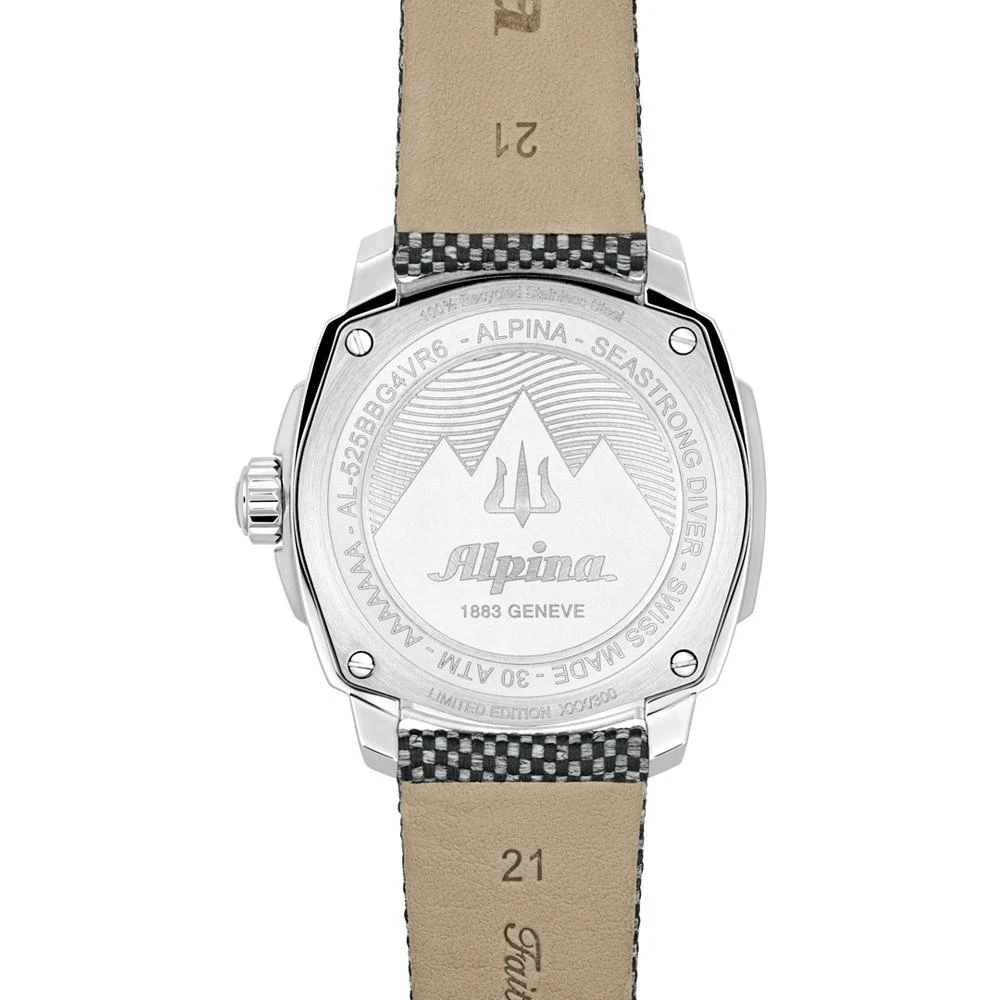 商品Alpina|Men's Swiss Automatic Seastrong Diver Gray Rubber Strap Watch 42mm,价格¥14924,第3张图片详细描述