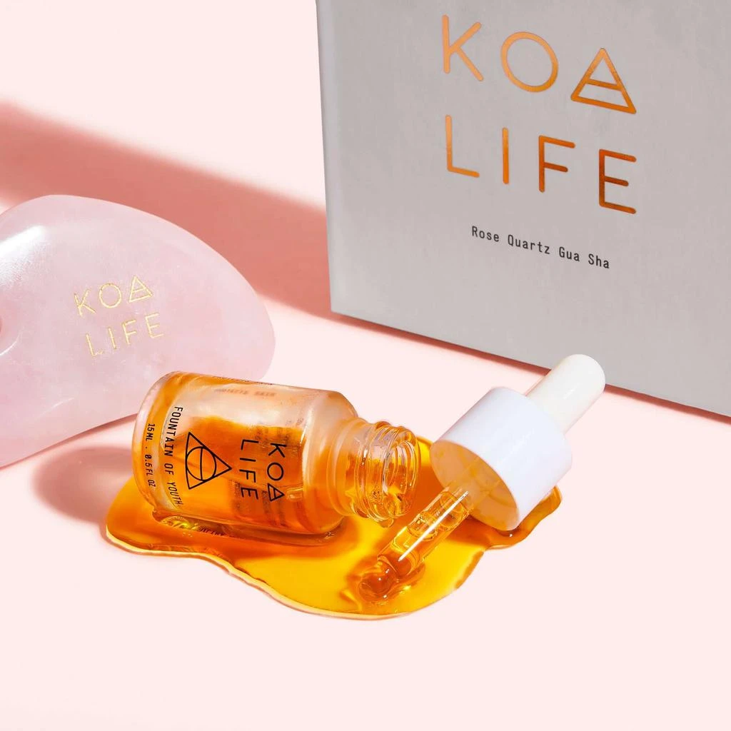 商品THAT KOA LIFE|Anti-Aging Set | Fountain of Youth Oil + Gua Sha Massage Stone,价格¥263,第3张图片详细描述