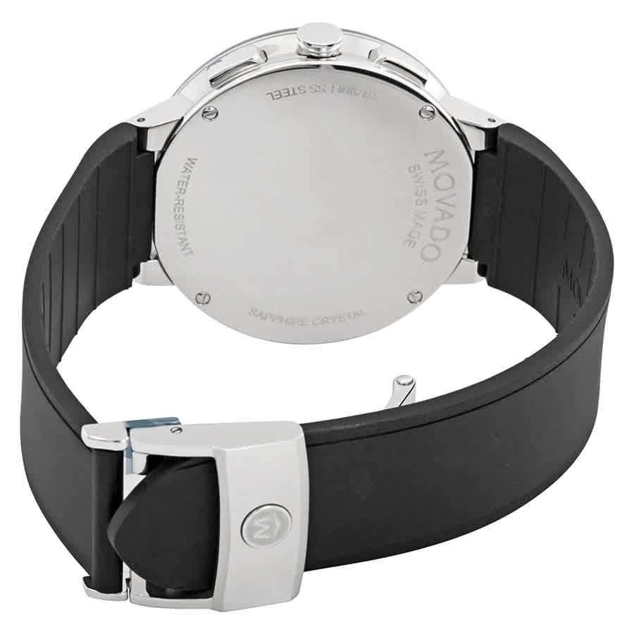 Movado Sapphire Chronograph Black Dial Mens Watch 0607240商品第3张图片规格展示