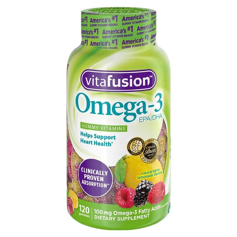商品Vitafusion|Omega 3 Gummies Lemon, Berry, & Cherry,价格¥97,第1张图片