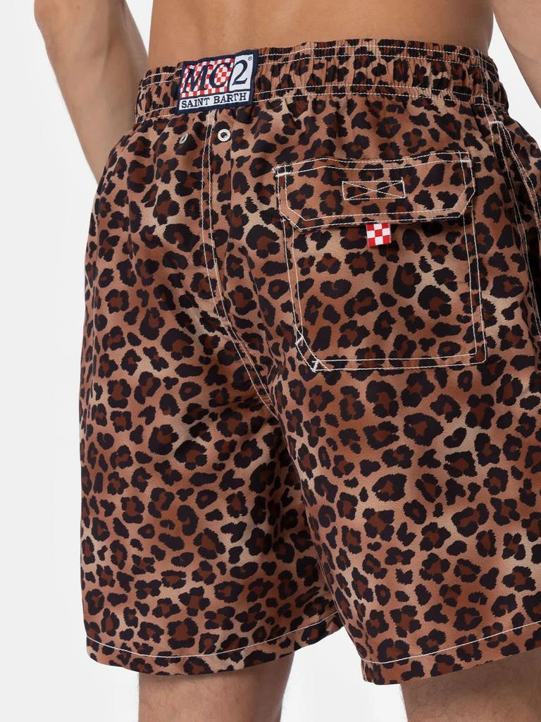 商品Mc2 Saint Barth|Man Mid-length Gustavia Swim-shorts With Animalier Print,价格¥1470,第3张图片详细描述