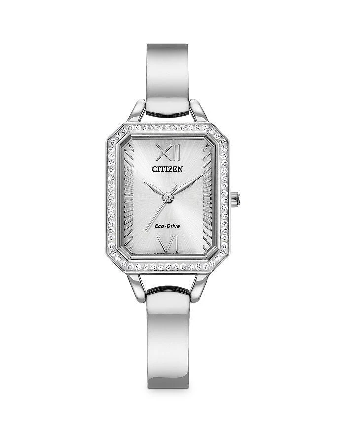 商品Citizen|Eco-Drive Silhouette Crystal Stainless Steel Bangle Watch, 23mm,价格¥1654,第1张图片