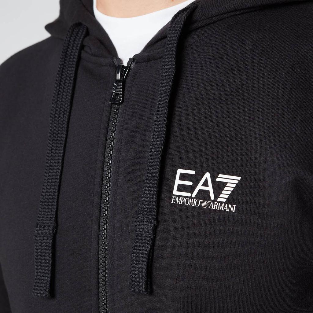 Emporio Armani EA7 Men's Zipped Hoodie - Black商品第4张图片规格展示