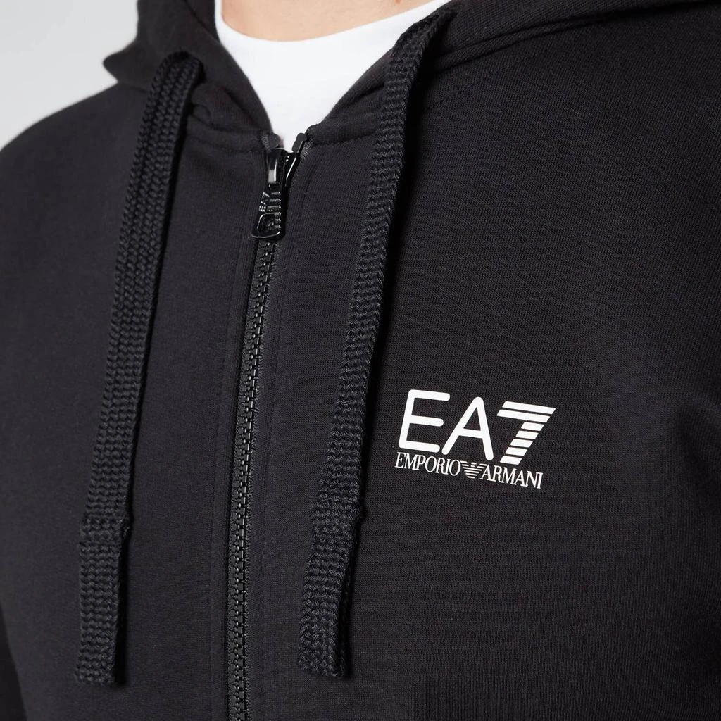 商品EA7|Emporio Armani EA7 Men's Zipped Hoodie - Black,价格¥873,第4张图片详细描述