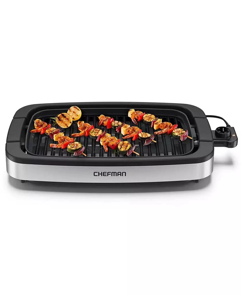 商品Chefman|4.4lb Smokeless Indoor Electric Grill with Temperature Control,价格¥346,第1张图片