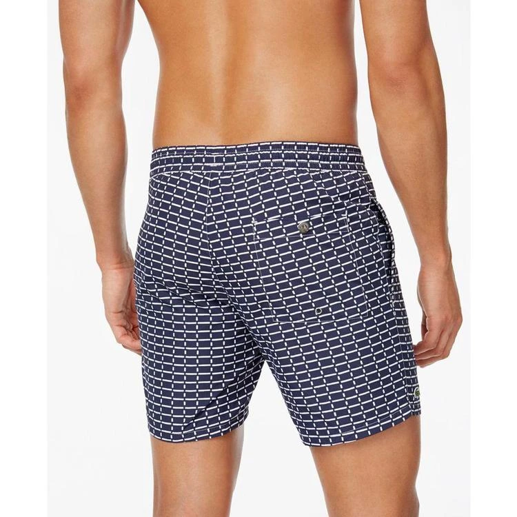 Men's Drawstring Brick-Pattern Swim Trunks 商品