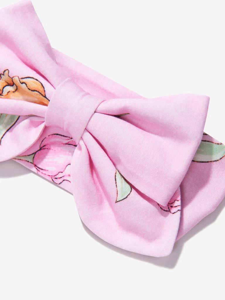 商品MONNALISA|Baby Girls Tulip Bow Headband In Pink,价格¥189,第3张图片详细描述
