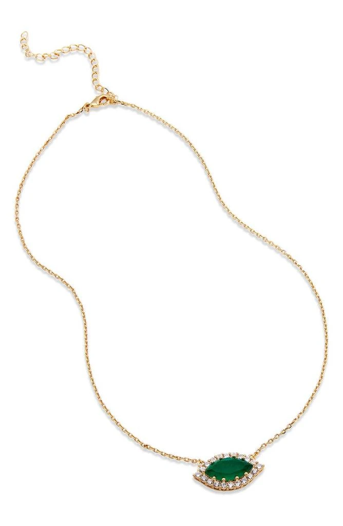 商品Savvy Cie Jewels|18K Gold Vermeil CZ Evil Eye Pendant Necklace,价格¥302,第1张图片