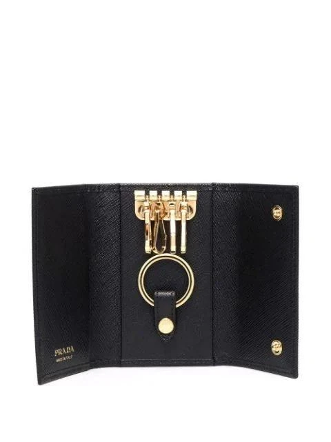 商品Prada|Prada Logo Plaque Tri-Fold Key Case,价格¥3380,第3张图片详细描述