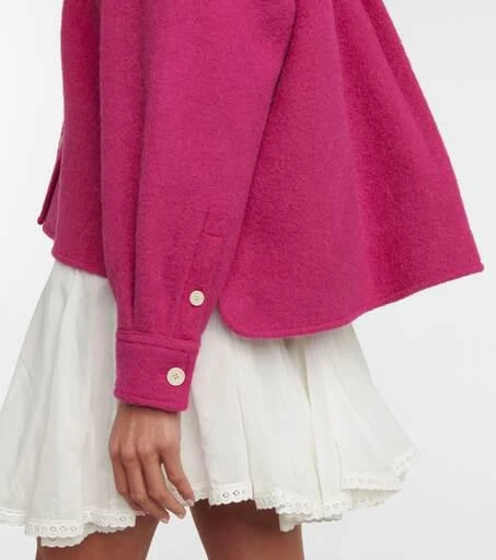 商品Isabel Marant|Hanao wool-blend shirt jacket,价格¥3741,第5张图片详细描述