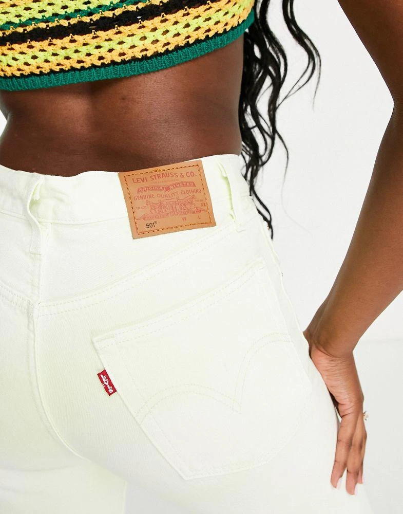 商品Levi's|Levi's 501 crop jeans in pale lime,价格¥402,第3张图片详细描述