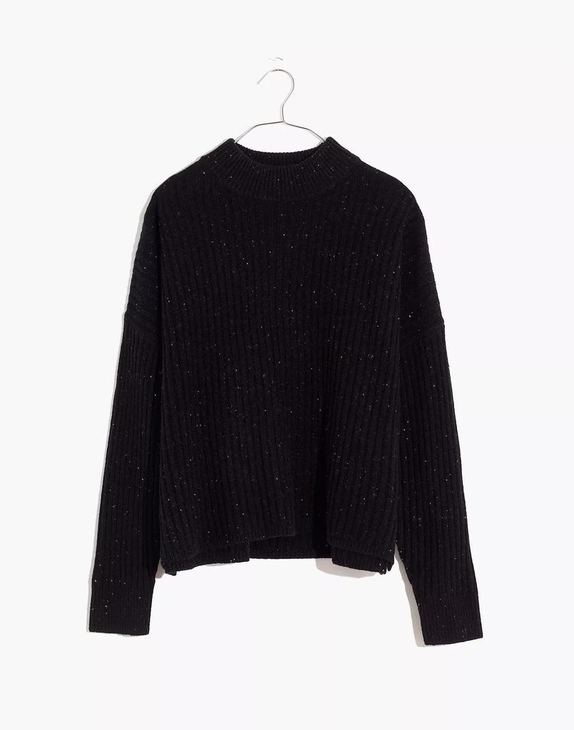 商品Madewell|Donegal (Re)sourced Cashmere Ribbed Mockneck Pullover Sweater,价格¥901,第6张图片详细描述