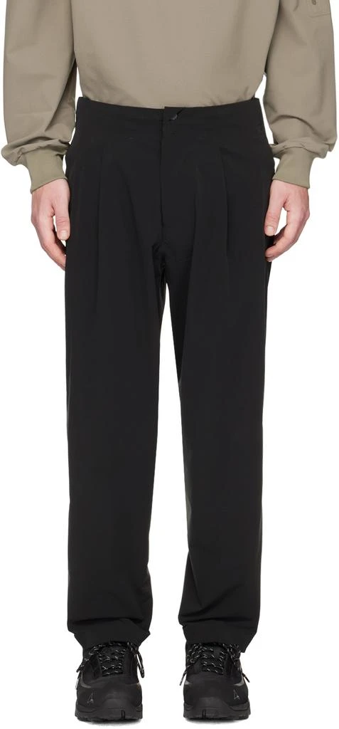 商品DESCENTE|Black One Tuck Trousers,价格¥987,第1张图片