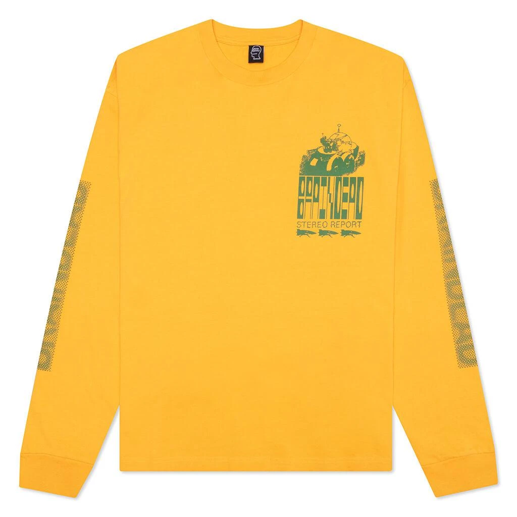 商品Brain Dead|Brain Dead Stereo Report Long Sleeve - Orange,价格¥244,第1张图片