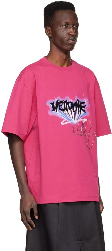 商品We11done|Pink Cotton T-Shirt,价格¥828,第2张图片详细描述