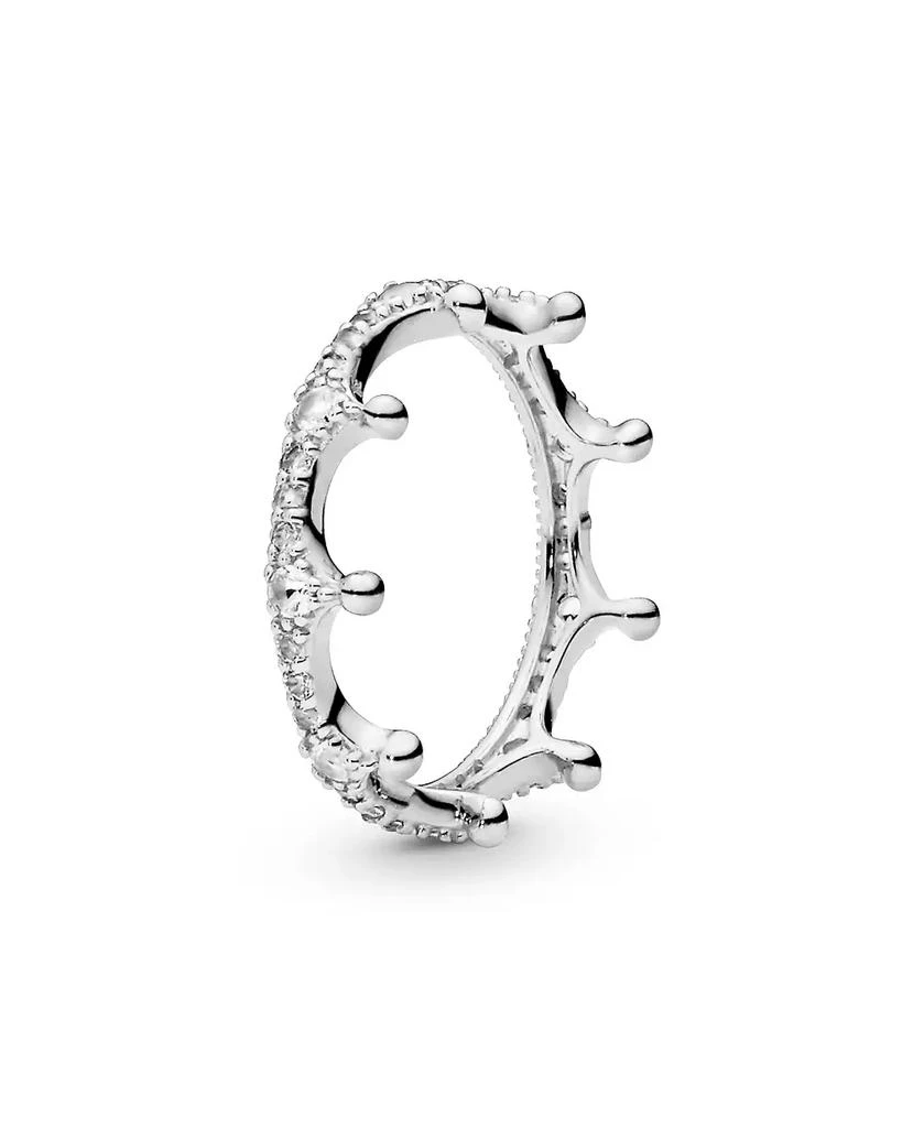 商品PANDORA|Cubic Zirconia Moments Clear Sparkling Crown Ring,价格¥190,第2张图片详细描述