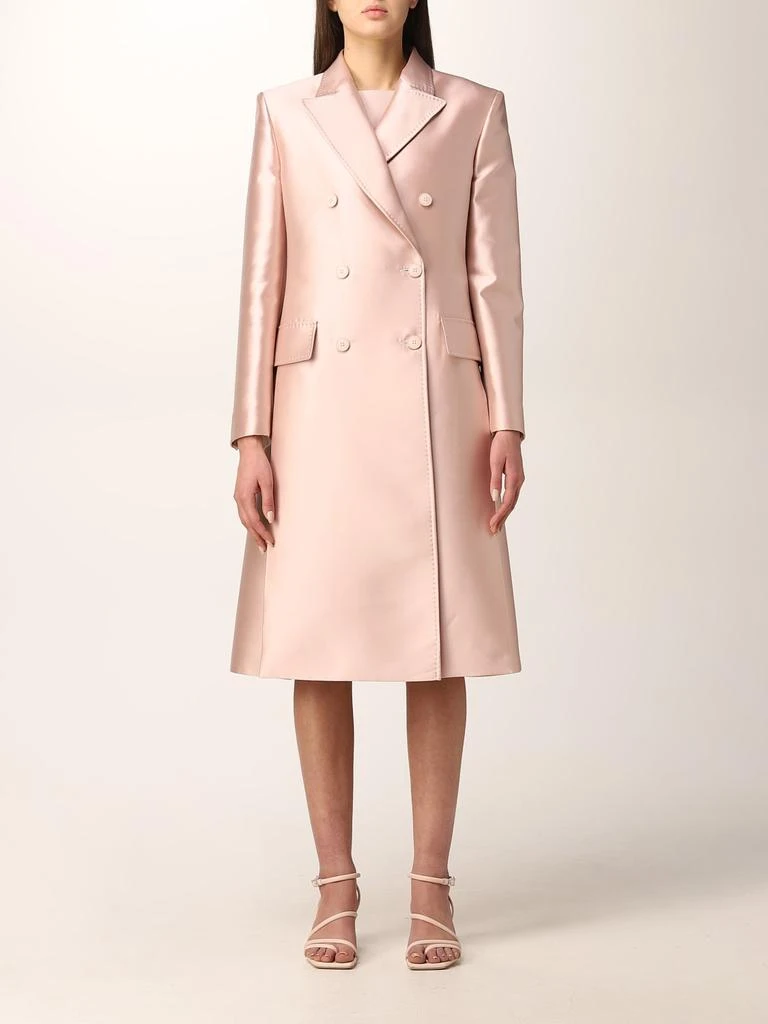 商品Alberta Ferretti|Alberta Ferretti classic double-breasted coat,价格¥14049,第1张图片