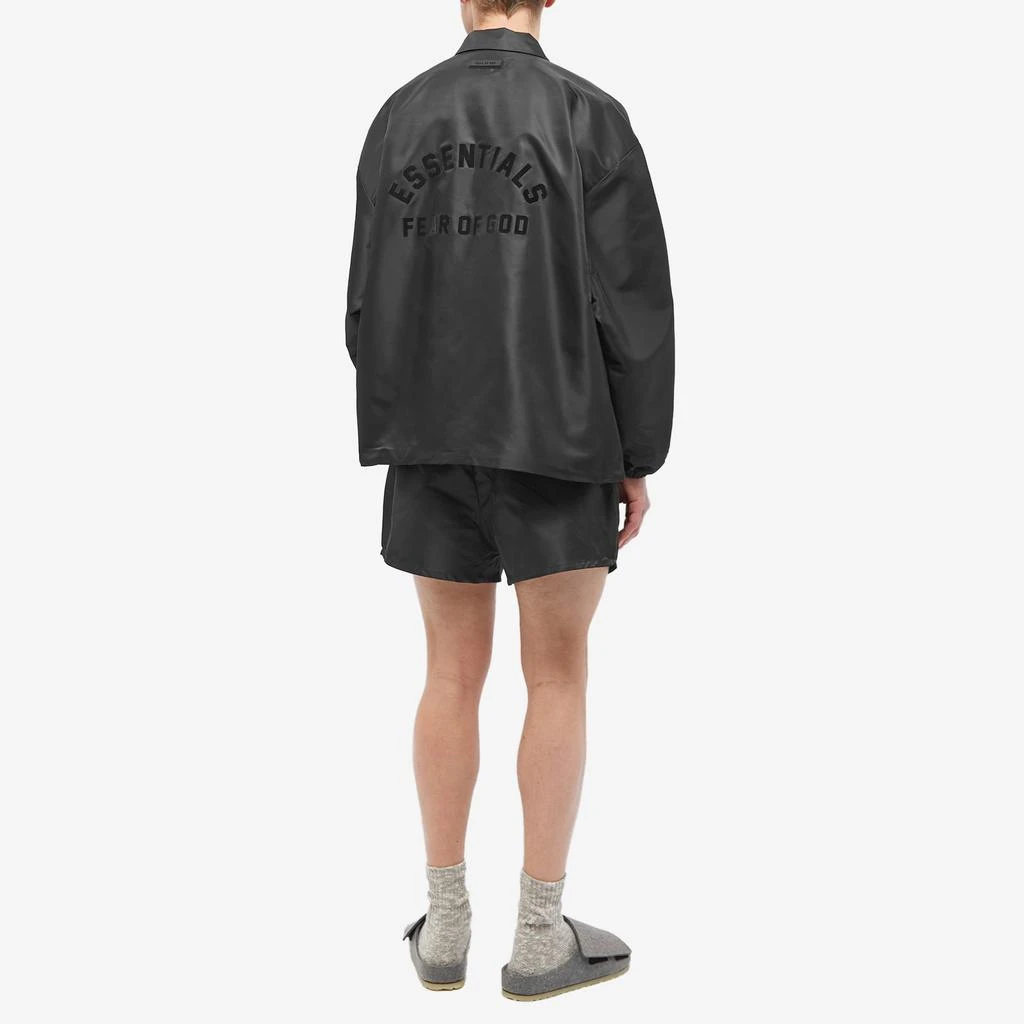 商品Essentials|Fear of God ESSENTIALS Core 23 Coach Jacket - Black,价格¥1377,第4张图片详细描述