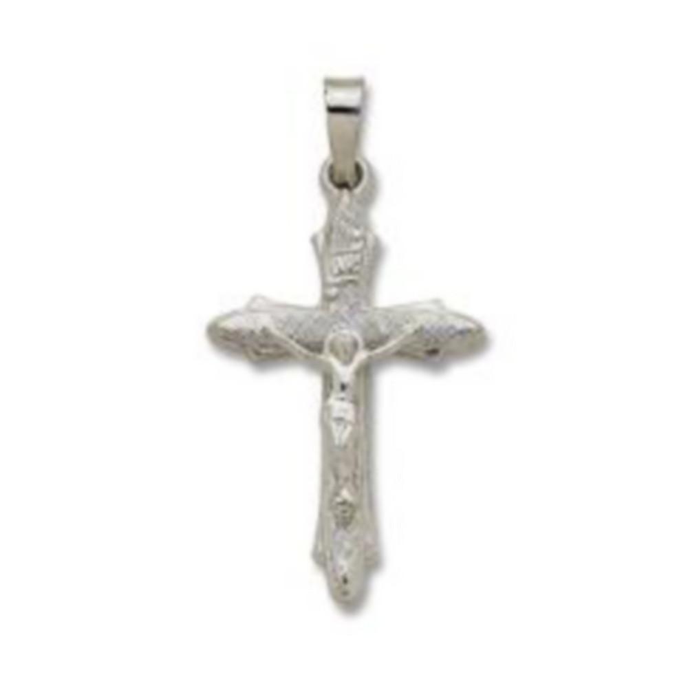 商品Macy's|Crucifix Cross Pendant in 14k White Gold,价格¥692,第1张图片