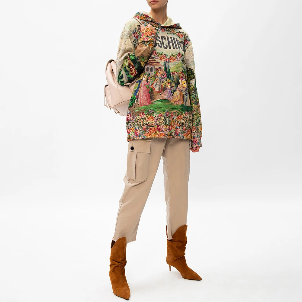 MOSCHINO 女士印花连帽卫衣 A1715-5427-2888 商品