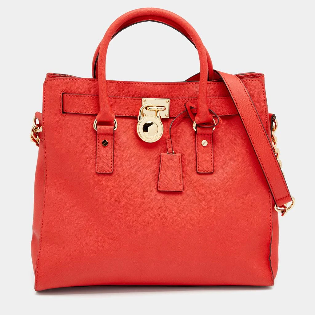 商品[二手商品] Michael Kors|MICHAEL Michael Kors Red Leather Hamilton Tote,价格¥853,第1张图片