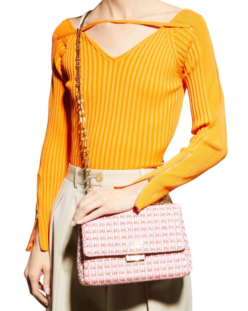 商品Kate Spade|carlyle medium tweed shoulder bag,价格¥1393,第2张图片详细描述