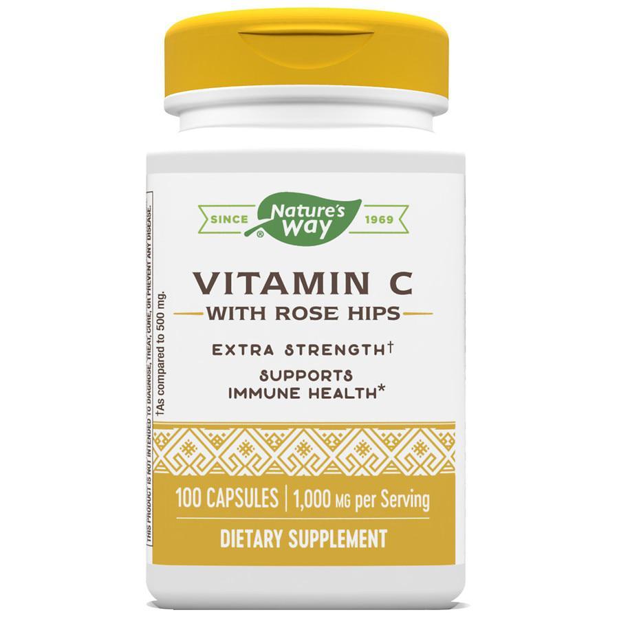 商品Nature's Way|Vitamin C-1000 with Rose Hips Capsules,价格¥115,第1张图片