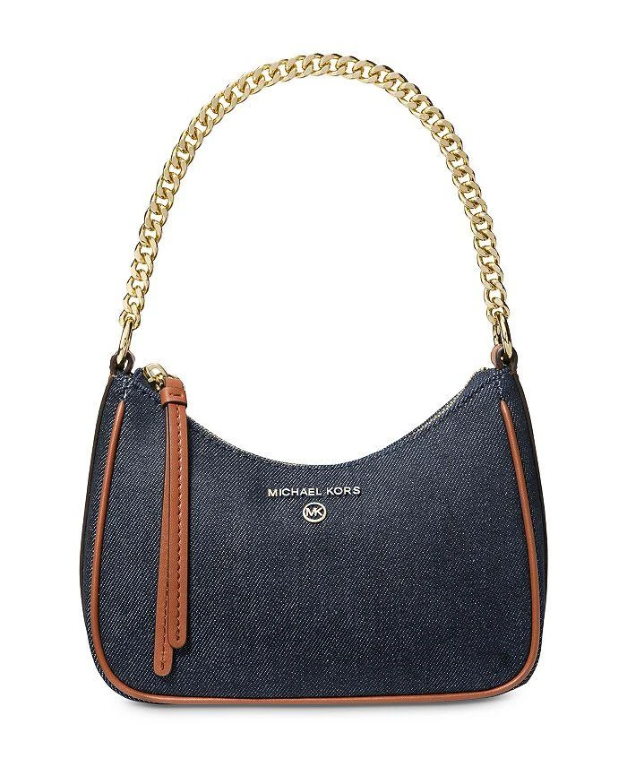 商品Michael Kors|Jet Set Charm Small Denim Pouchette Shoulder Bag,价格¥871,第1张图片详细描述