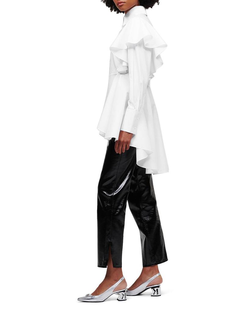 Ruffle Poplin Shirt商品第5张图片规格展示