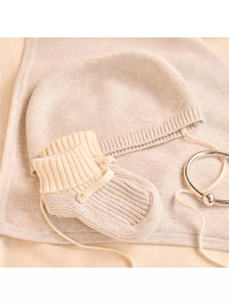 商品Ralph Lauren|Baby's Organic Cotton Hat & Booties Set,价格¥446,第2张图片详细描述