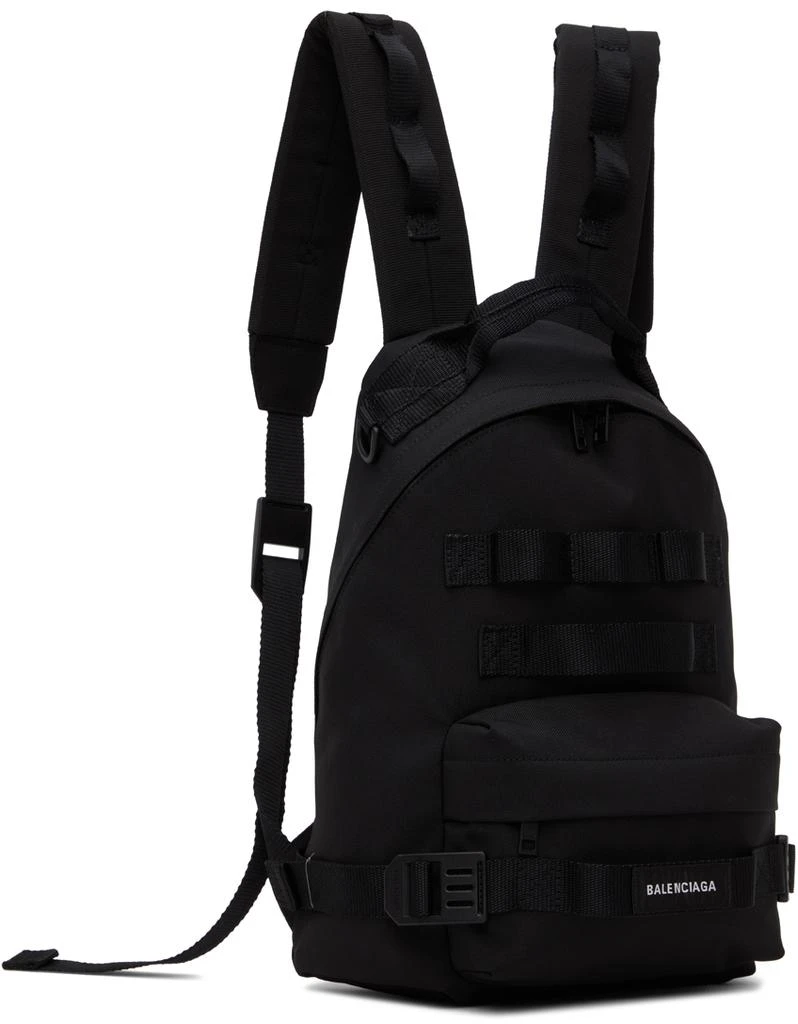 商品Balenciaga|Black Small Army Multicarry Backpack,价格¥9220,第2张图片详细描述