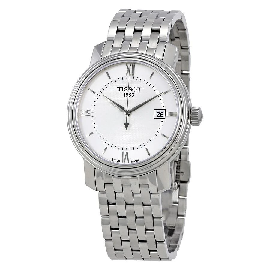 商品Tissot|Bridgeport Silver Dial Men's Watch T097.410.11.038.00,价格¥1466,第1张图片