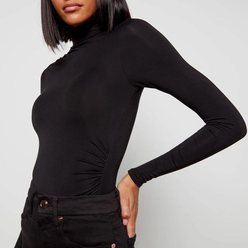 商品Good American|Good American Women's The Coverup Turtleneck Body Top - Black001,价格¥359,第4张图片详细描述