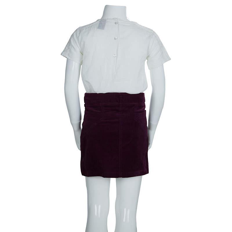 商品[二手商品] Dior|Dior Burgundy Corduroy Mini Skirt 8 Yrs,价格¥710,第5张图片详细描述