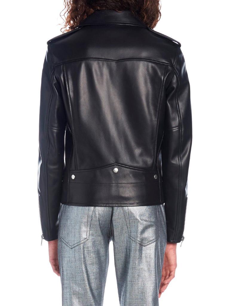 商品Yves Saint Laurent|Saint L AU Rent Men's  Black Leather Jacket,价格¥26488,第7张图片详细描述