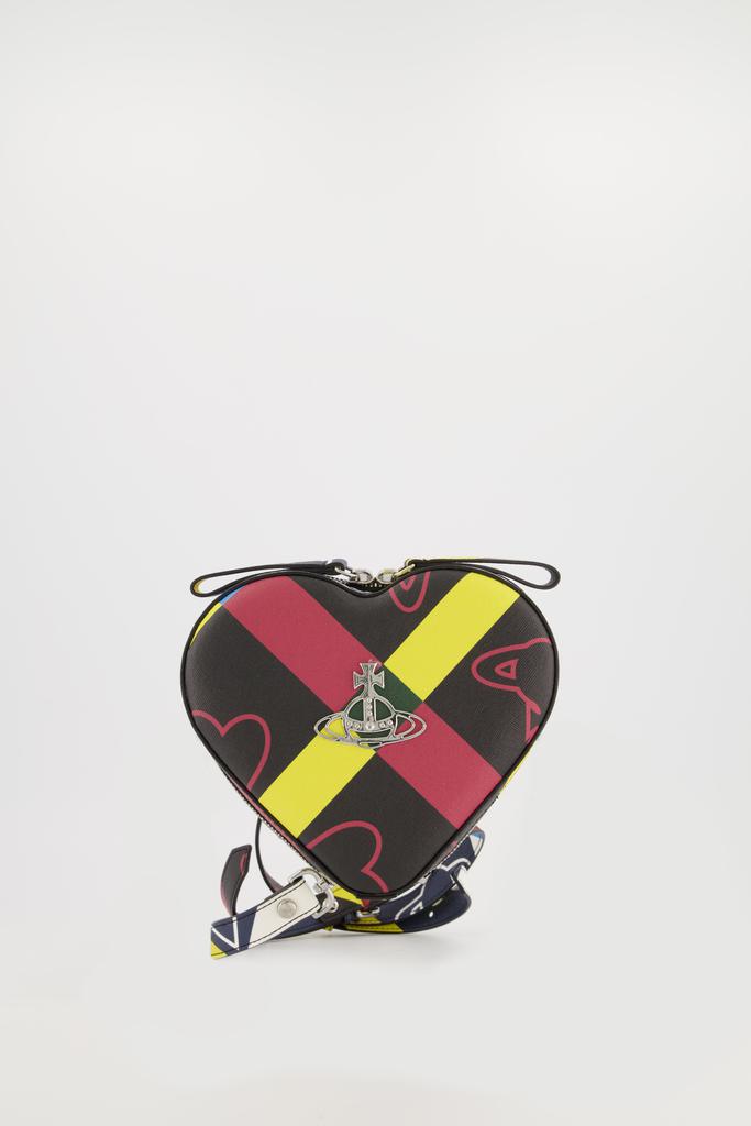 Women's Vivienne Westwood Multi Check Ella Heart Orb Mini Backpack商品第1张图片规格展示