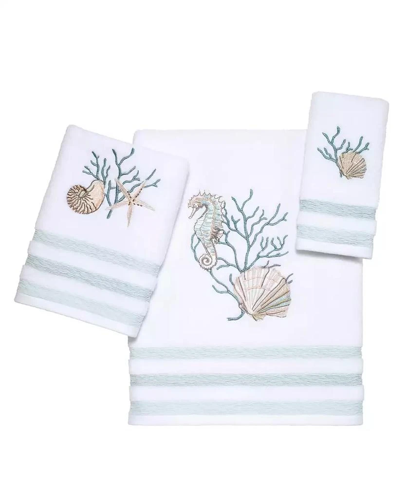Coastal Terrazzo Embroidered Cotton Hand Towel, 16" x 30" 商品