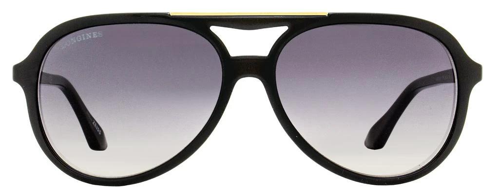 商品Longines|Longines Men's Pilot Sunglasses LG0003-H 01B Black 59mm,价格¥964,第2张图片详细描述