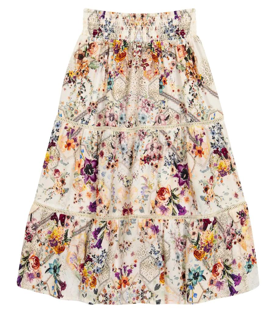 Embellished floral skirt商品第1张图片规格展示