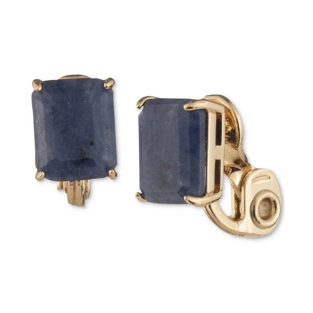 商品Ralph Lauren|Gold-Tone Lapis Stone Clip-On Earrings,价格¥130,第1张图片