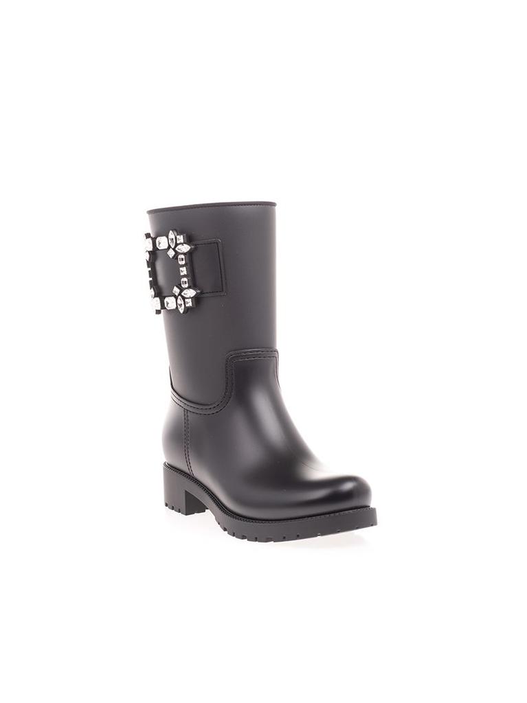 Roger Vivier Women's  Black Pvc Ankle Boots商品第2张图片规格展示