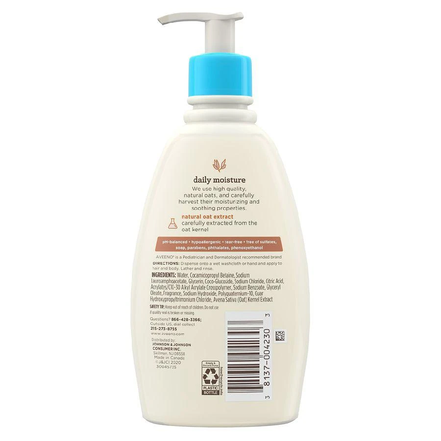 商品Aveeno|Wash & Shampoo, Oat Extract Light and Fresh,价格¥68,第2张图片详细描述