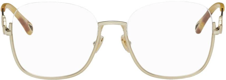 商品Chloé|金色徽标眼镜,价格¥2575,第1张图片