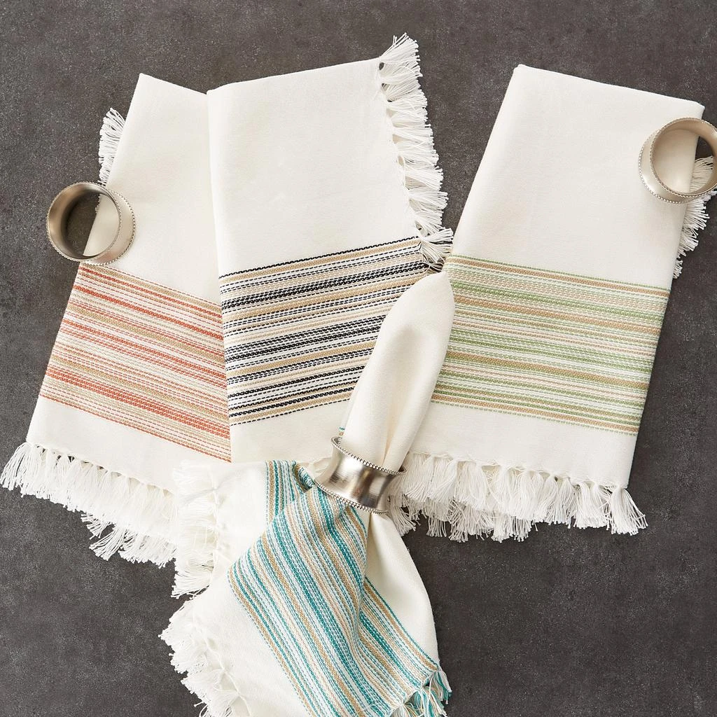 商品DII|DII Fringed Stripe Napkin (Set of 6),价格¥266,第3张图片详细描述