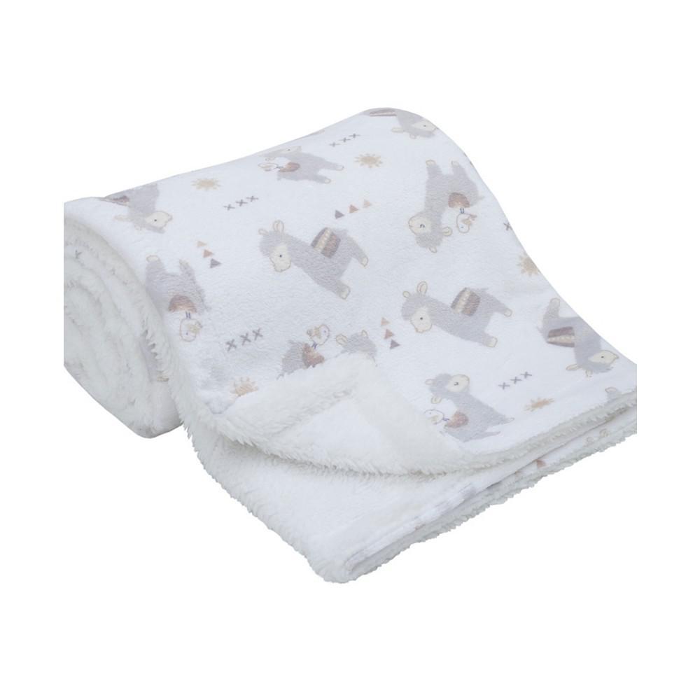 商品Macy's|Mama's Little Llama Super Soft Baby Blanket,价格¥259,第1张图片