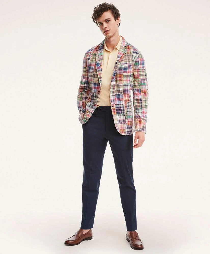 商品Brooks Brothers|Regent Regular-Fit Cotton Patchwork Madras Sport Coat,价格¥2079,第2张图片详细描述