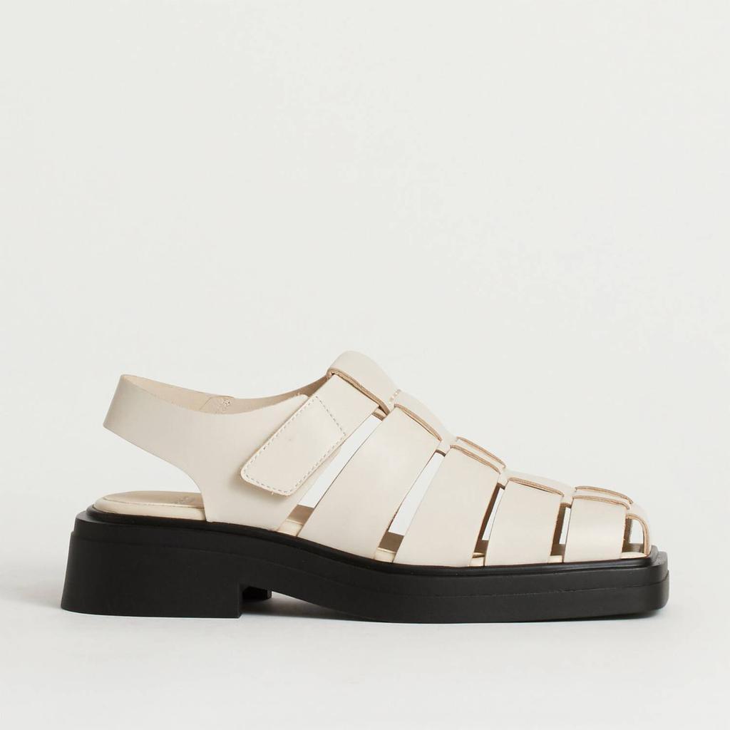 商品Vagabond|Vagabond Women's Eyra Leather Fisherman Sandals - Off White,价格¥732,第1张图片