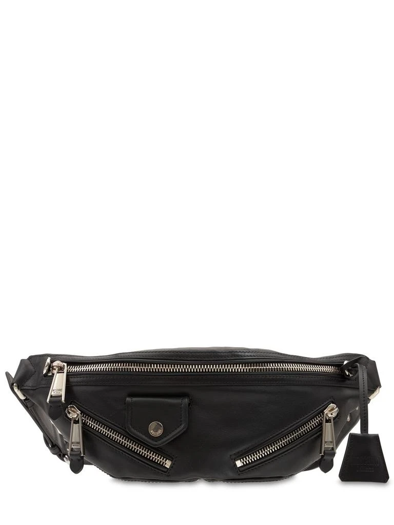 商品Moschino|Leather Biker Belt Bag,价格¥6595,第1张图片详细描述