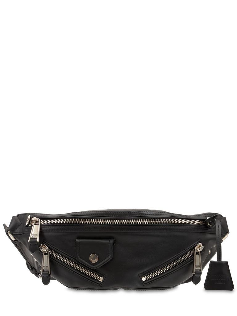 商品Moschino|Leather Biker Belt Bag,价格¥6447,第1张图片